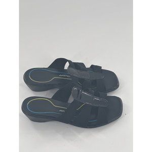 Airstep Mayer cut out sandals Sz 7 black